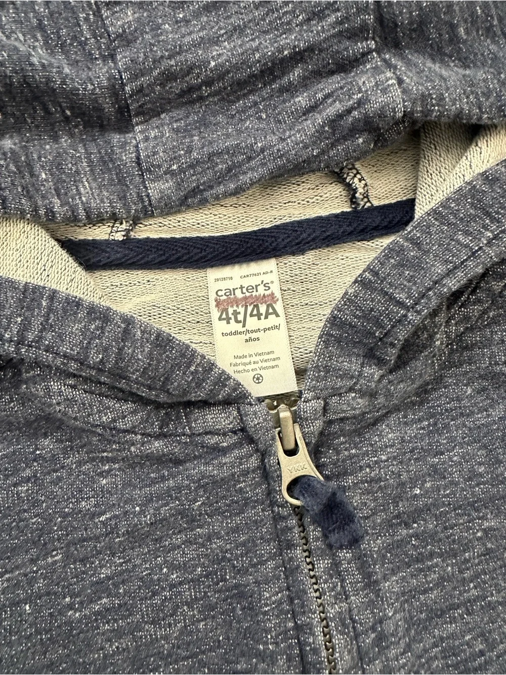 Carters Toddler Navy Zip-up Hoodie Sweatpants Set